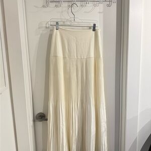 Commense White/Cream Maxi Skirt